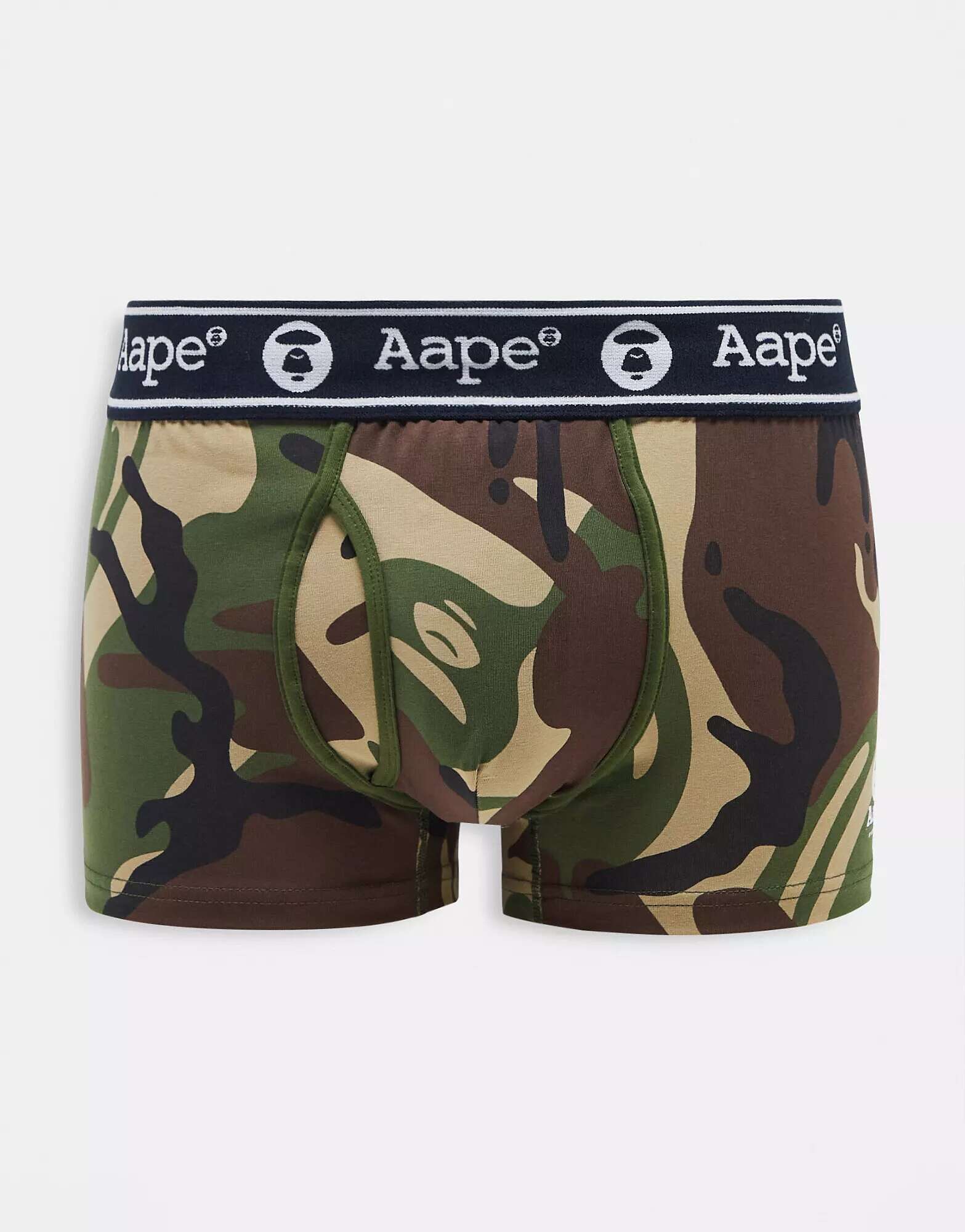 

Боксеры Aape by A Bathing Ape с камуфляжным принтом и поясом с логотипом A Bathing Ape