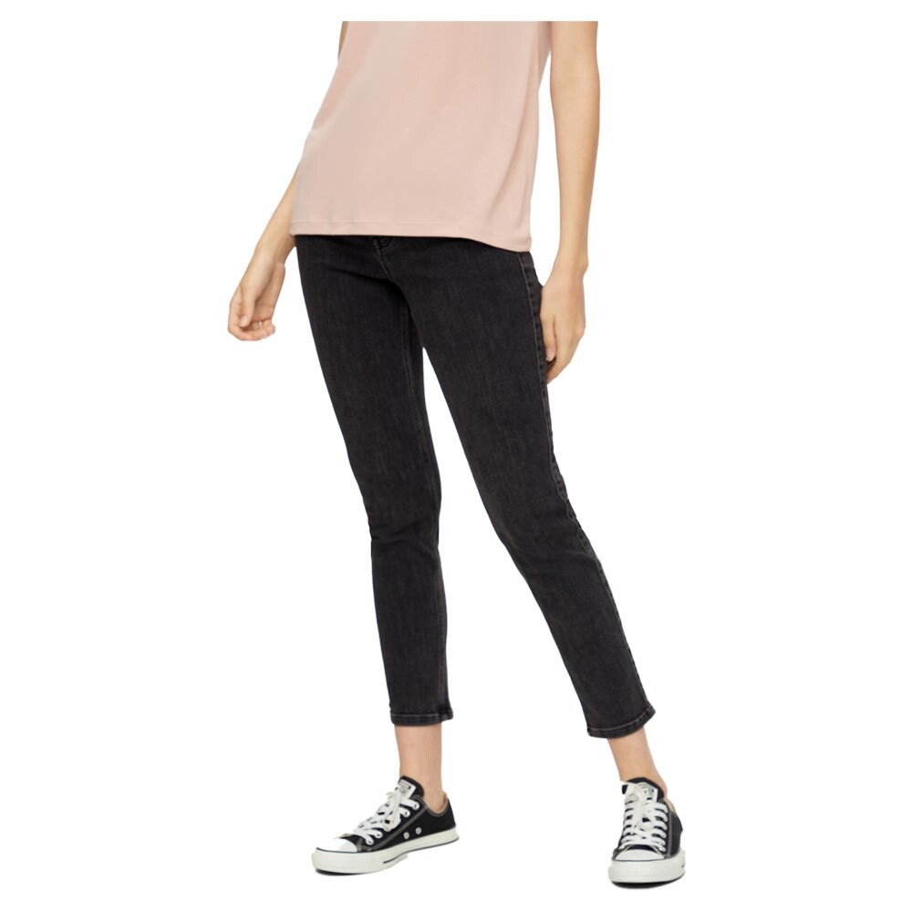 

Джинсы Pieces Lili Slim Mid Waist Crew, черный