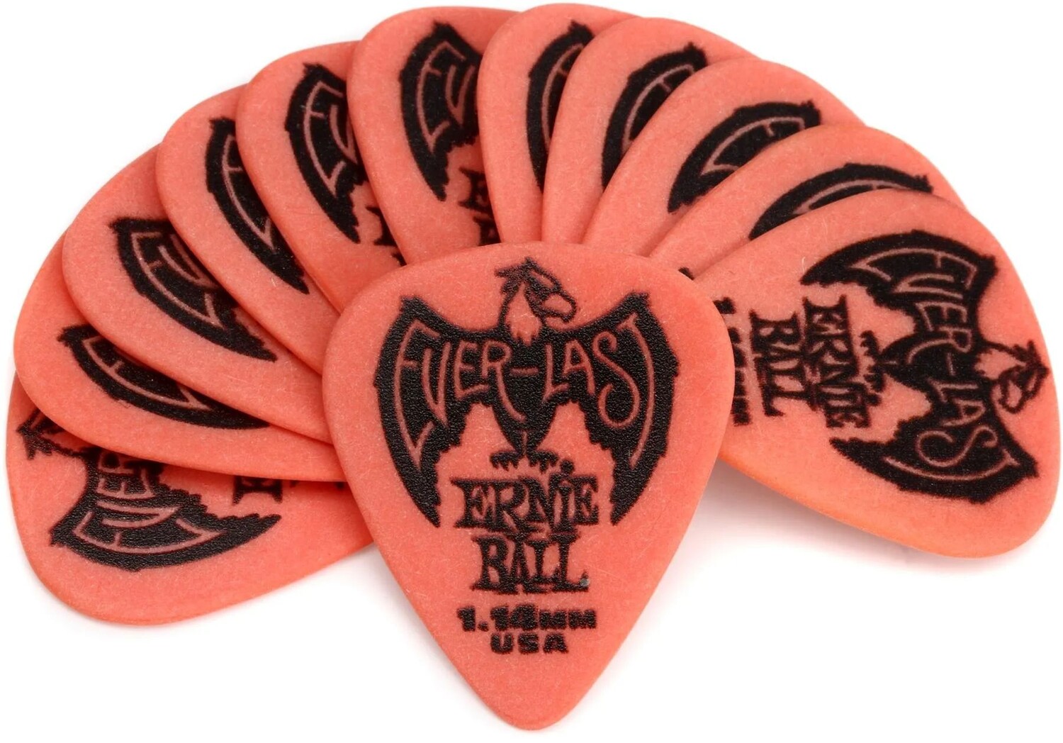 

Медиаторы Ernie Ball Everlast, 1,14 мм, красные, 12 шт. в упаковке