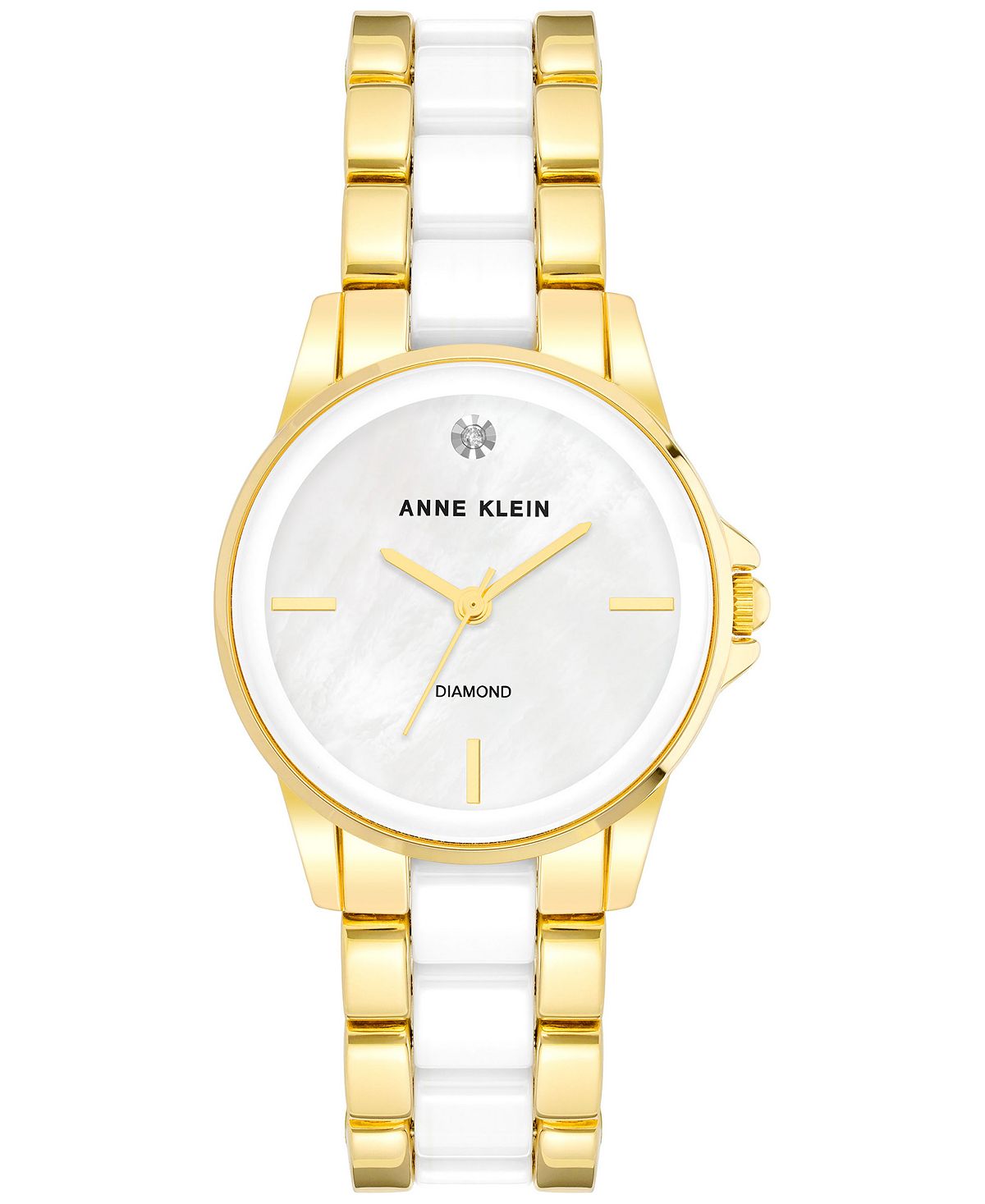 Женские часы с керамическим и металлическим браслетом 30 мм Anne Klein, золотой stern anne fräulein gold scheunenkinder