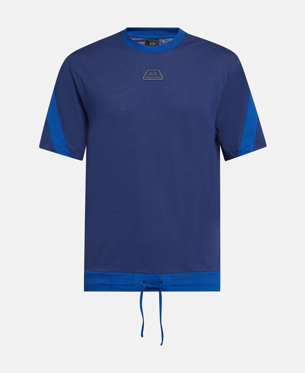 

Льняной пуловер Armani Exchange, синий