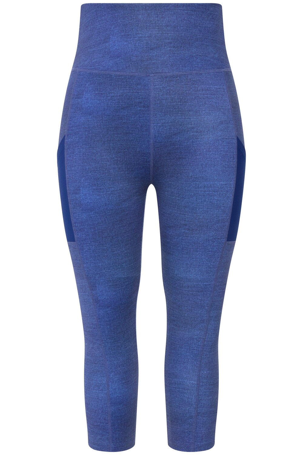 Обычные спортивные штаны Ulla Popken, аква/королевский синий 3 шт спортивные компрессионные штаны для йоги 3 4 для упражнений королевский синий
