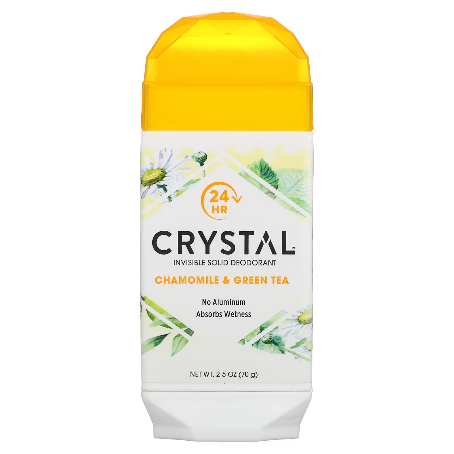 

Твердый дезодорант Crystal Invisible Ромашка и зеленый чай, 70 г