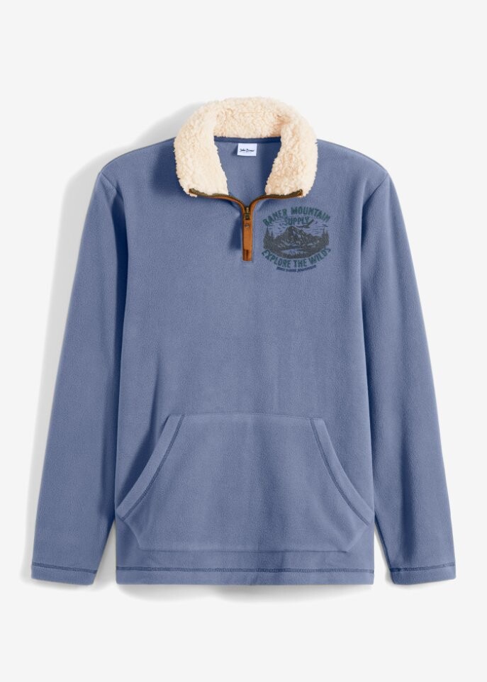 

Флисовая рубашка с воротником стойкой John Baner Jeanswear, синий