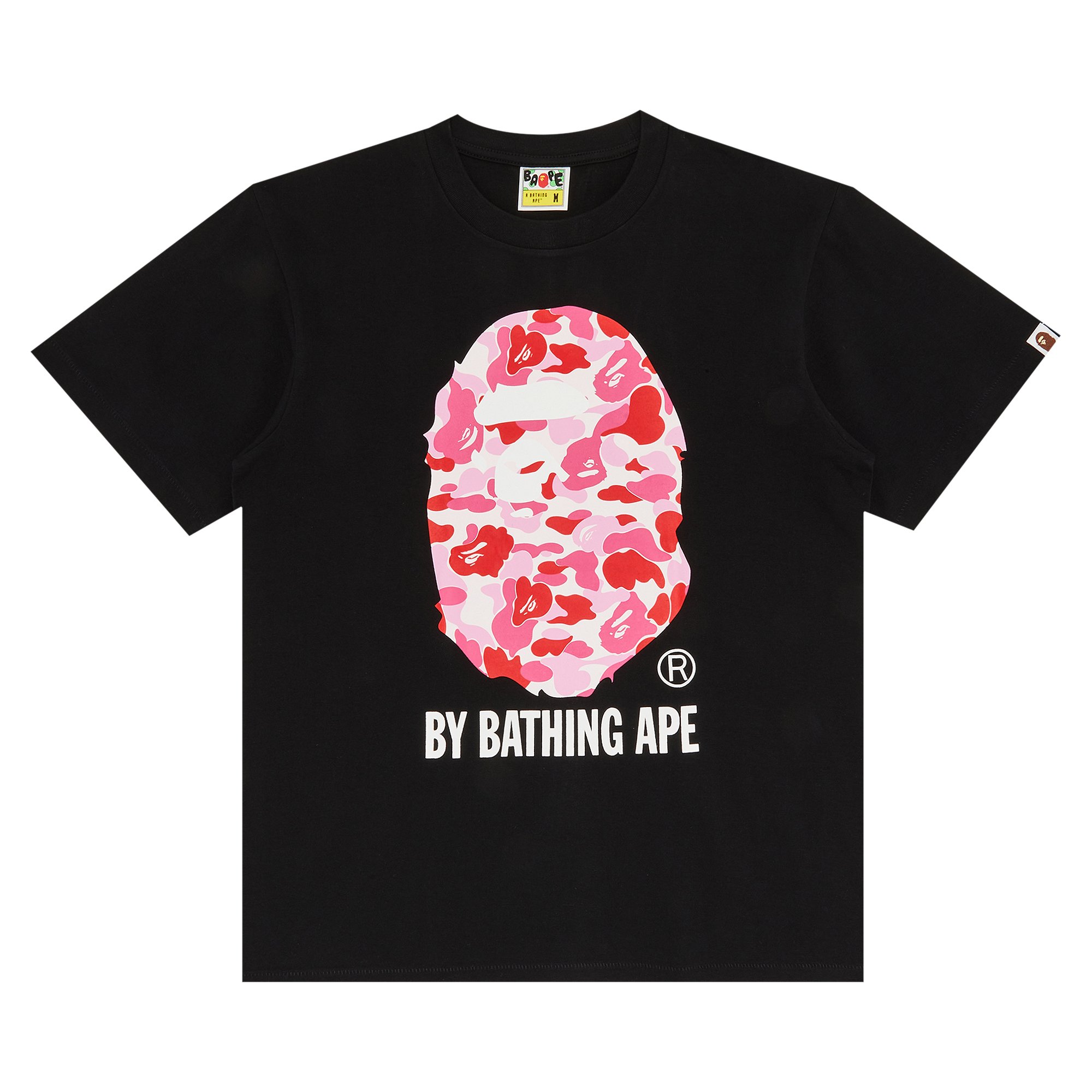 BAPE ABC Камуфляжная футболка Черный/Розовый