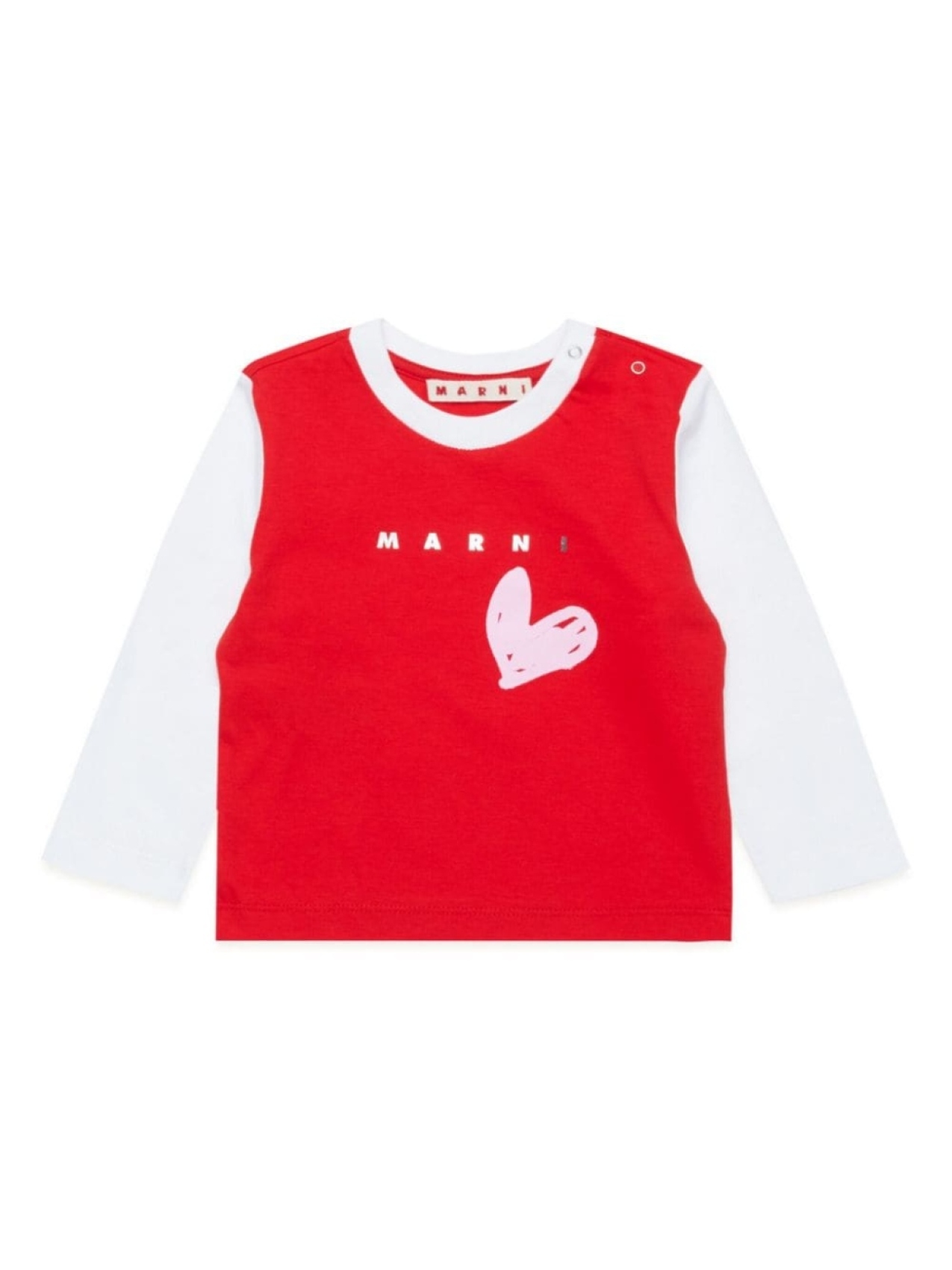 

Marni Kids футболка с логотипом, красный