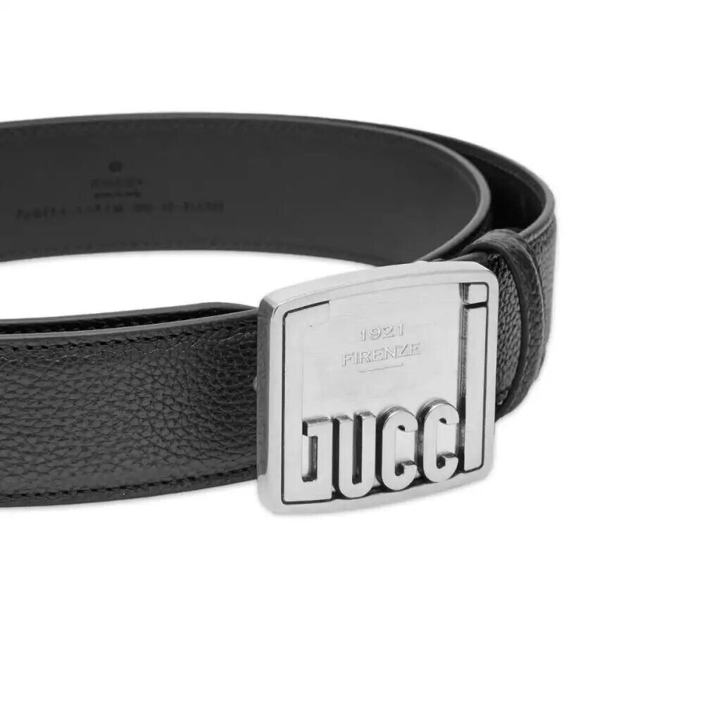 

Gucci Ремень с металлической пряжкой, черный