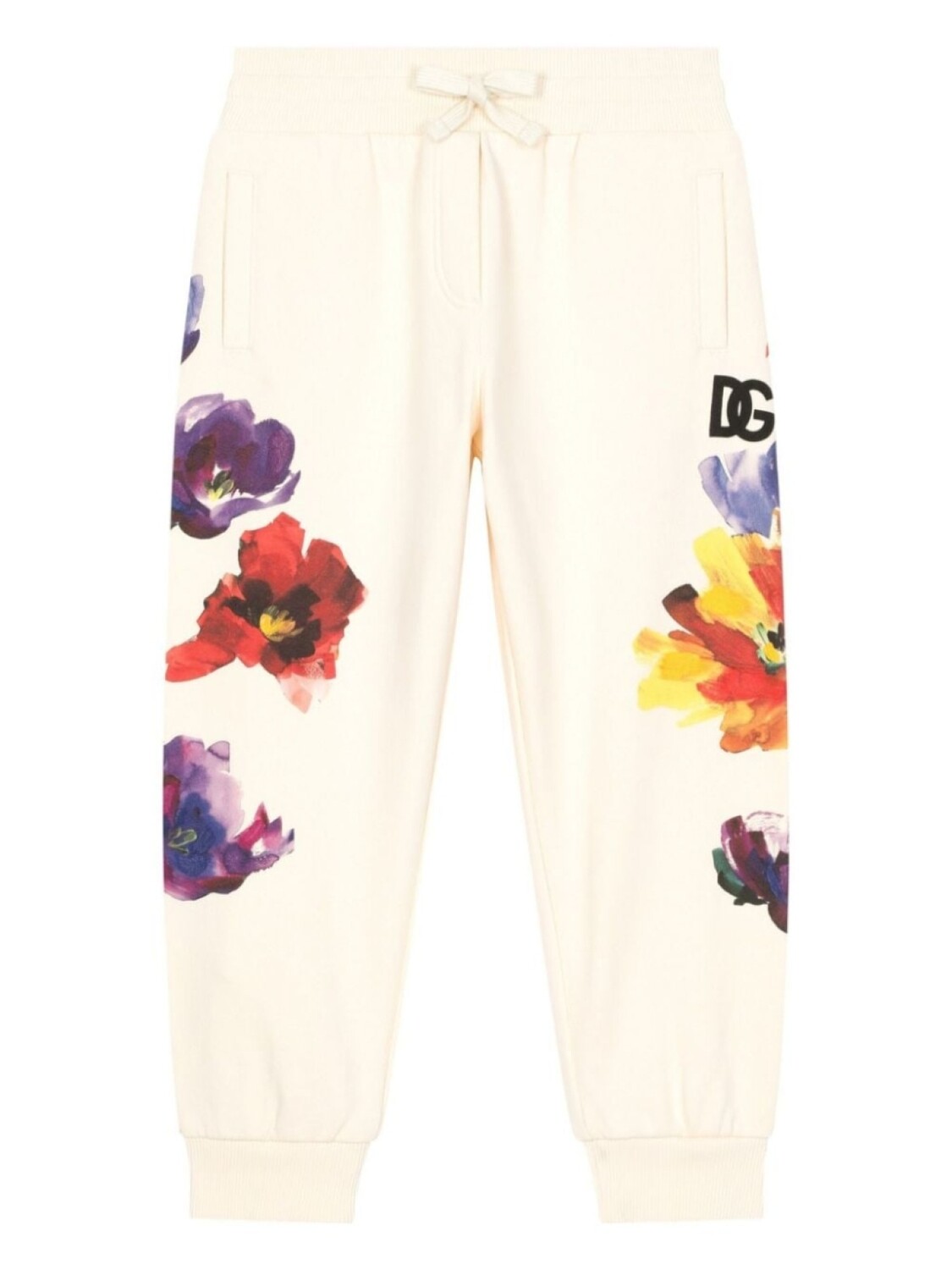 

Dolce & Gabbana спортивные брюки с цветочным принтом, белый