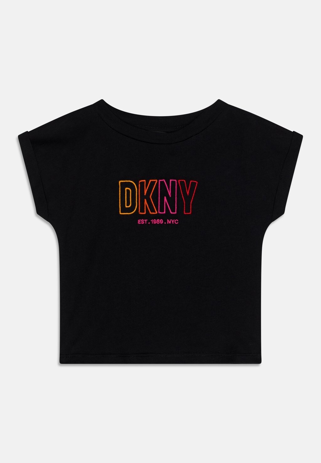 

Футболка с принтом DKNY, черный