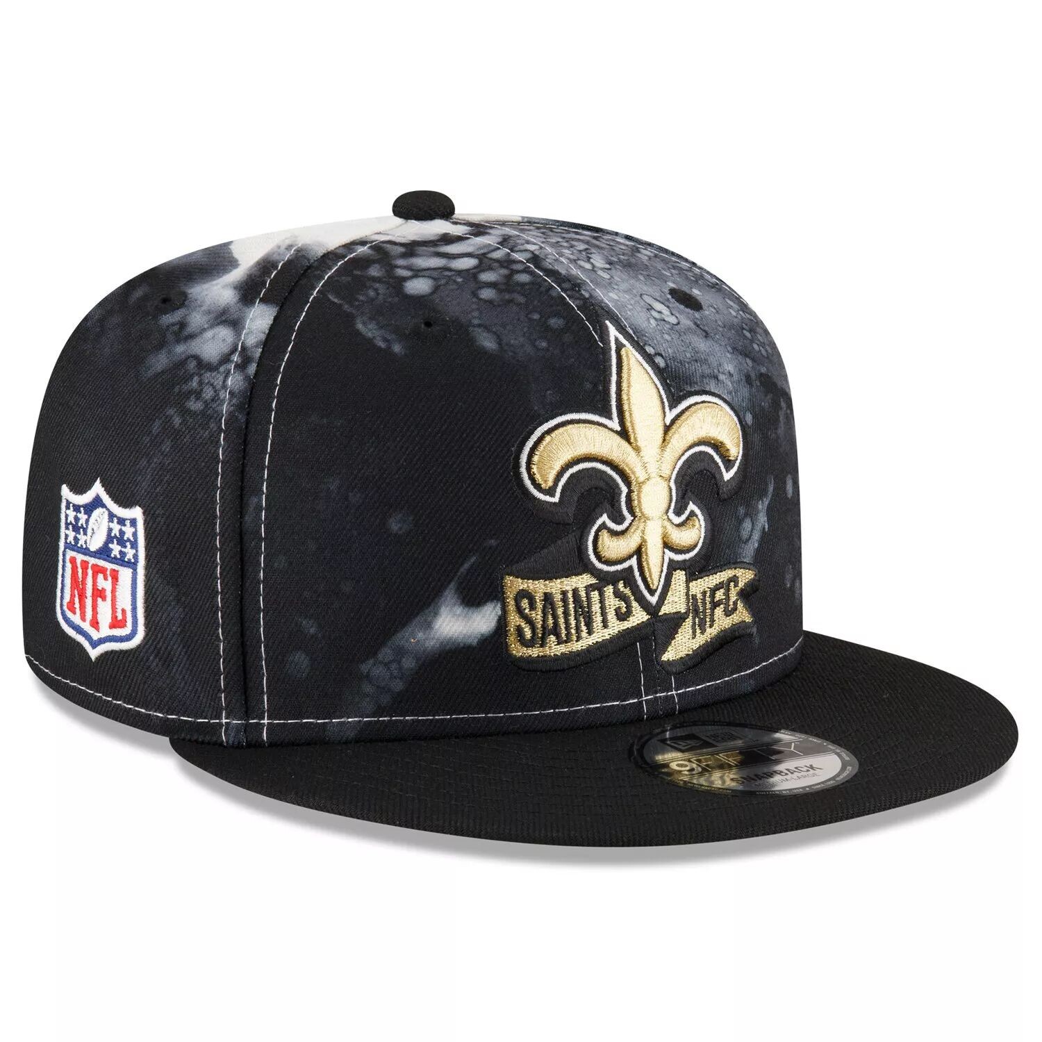 

Мужская кепка New Era New Orleans Saints 2022 Sideline 9FIFTY Ink Dye Snapback