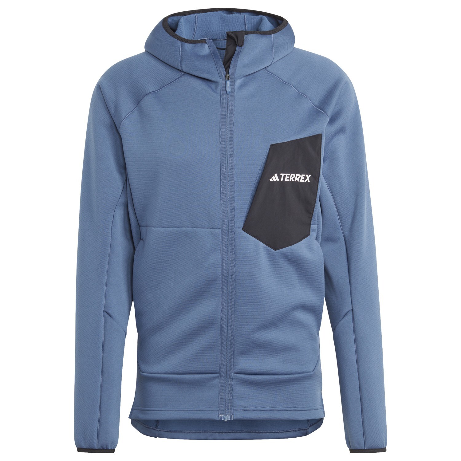 

Флисовая жилетка Adidas Terrex Terrex Xperior Medium Fleece Hooded, цвет Wonder Steel/Black