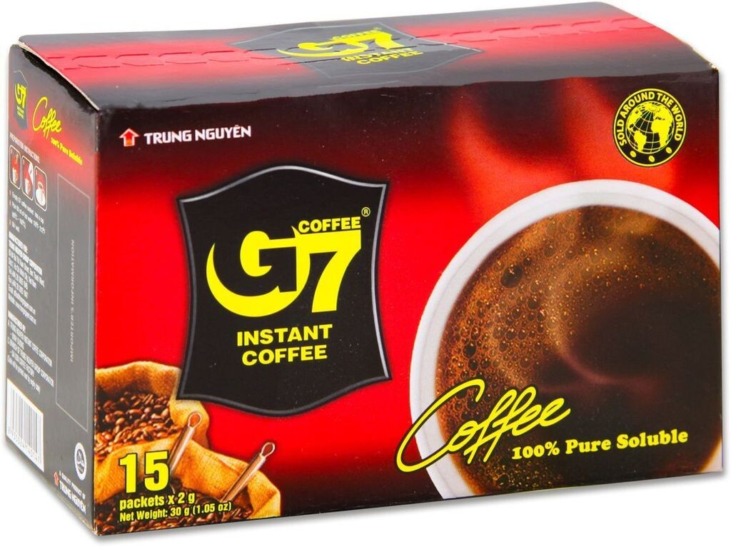 

G7 Пакетик растворимого кофе 30 г (15x2 г) Trung Nguyen | Растворимый кофе, быстрый кофе, растворимый кофе