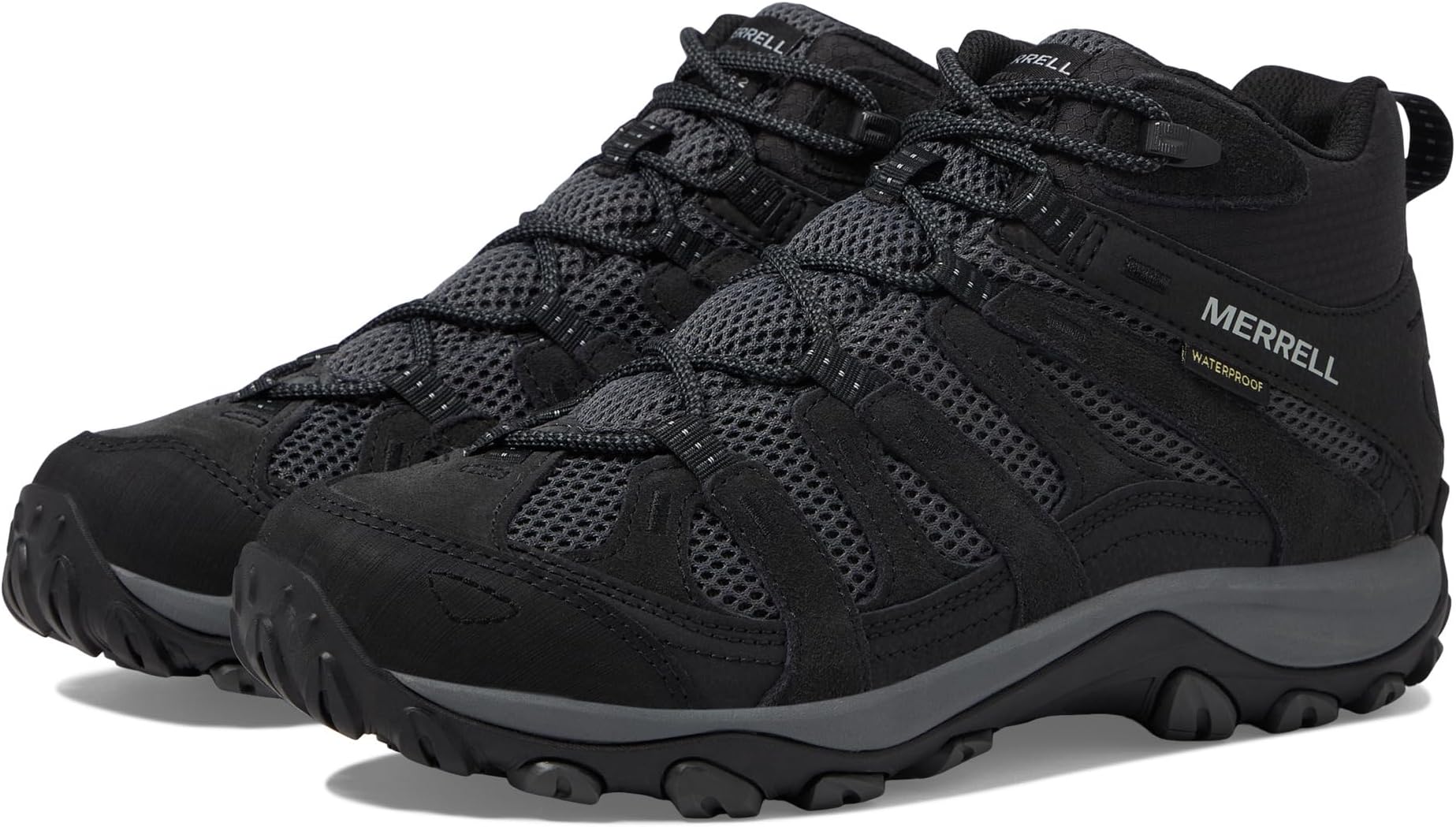 

Походная обувь Alverstone 2 Mid Wp Merrell, цвет Black/Granite