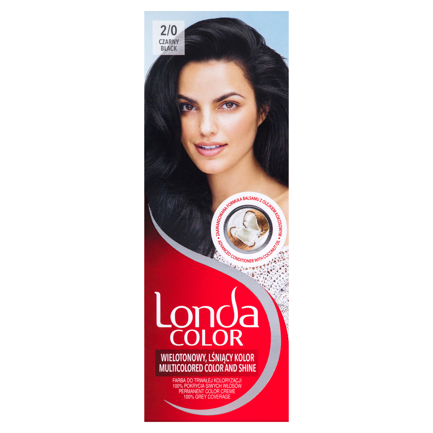 Крем-краска для волос 2/0 черный Londa Color, 1 упаковка