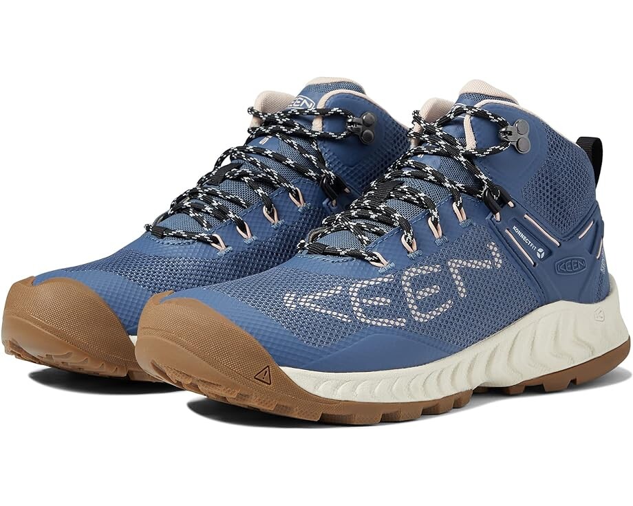 

Походные ботинки KEEN Nxis Evo Mid WP, цвет Vintage Indigo/Harbor Gray