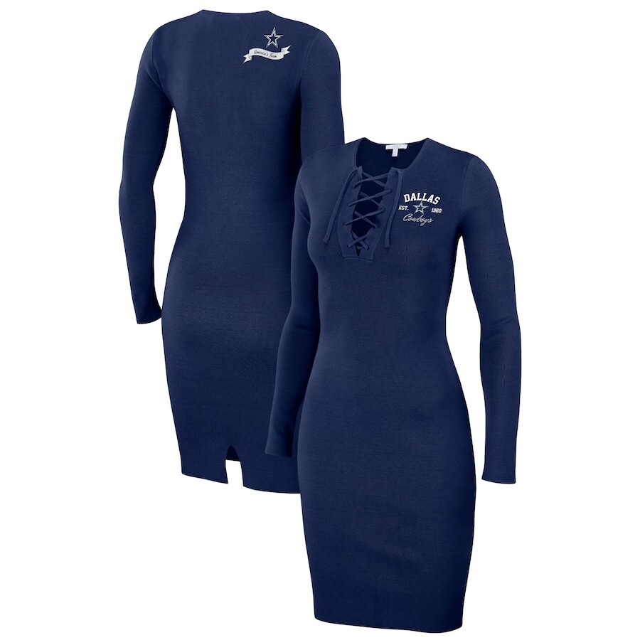 

Платье с длинным рукавом WEAR by Erin Andrews Dallas Cowboys, нави