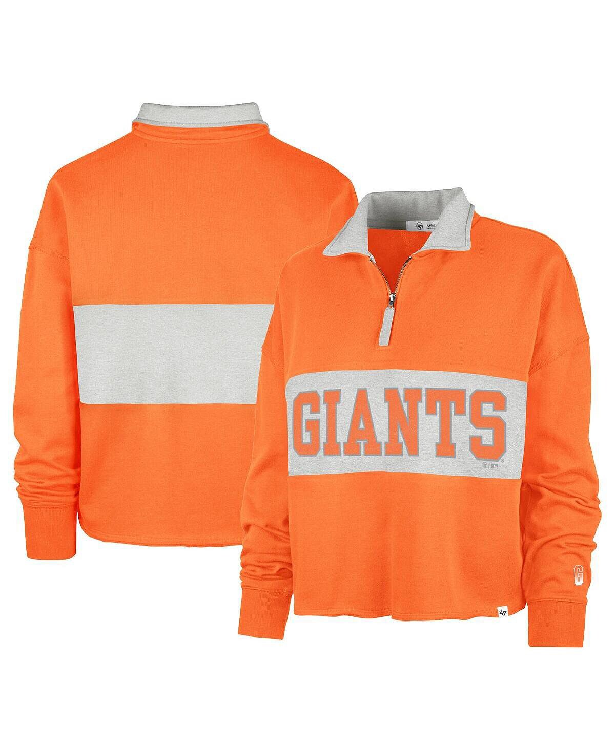 

Женская оранжевая куртка с молнией четверти San Francisco Giants City Connect Bae Remi '47 Brand, Оранжевый