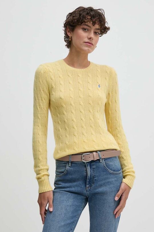 Шерстяной свитер Polo Ralph Lauren, желтый