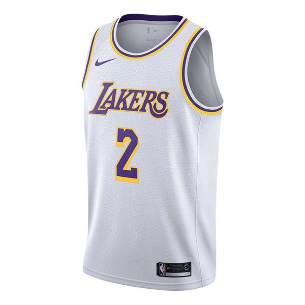 Майка Nike NBA Basketball Jersey/Vest Los Angeles Lakers Lonzo Ball 2 White, белый
