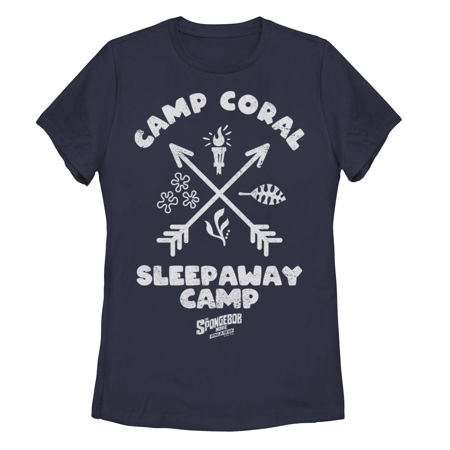 

Футболка с логотипом Sponge On The Run Camp Coral Sleepaway Camp для юниоров Licensed Character