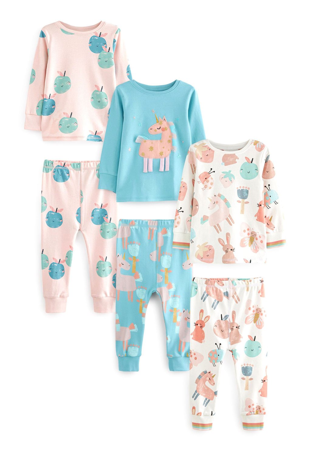 Пижамы 3 Pack Set Standard Next, цвет pink/blue unicorn character