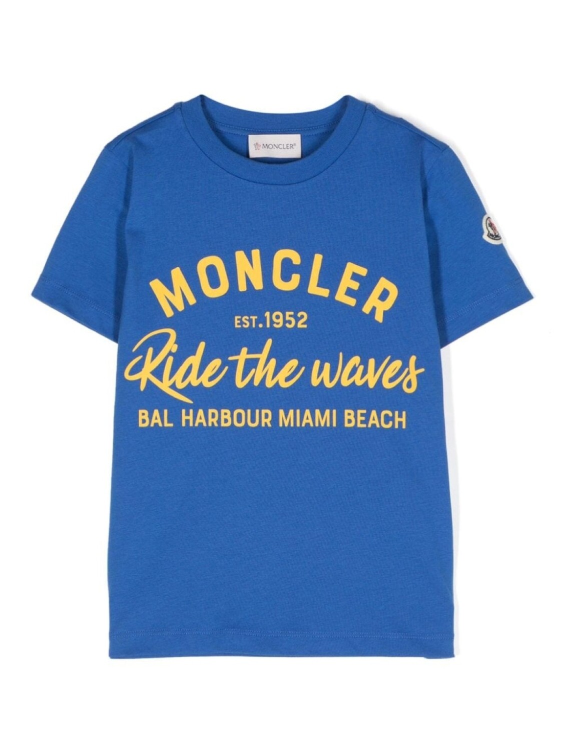 

Moncler Enfant футболка с логотипом, синий