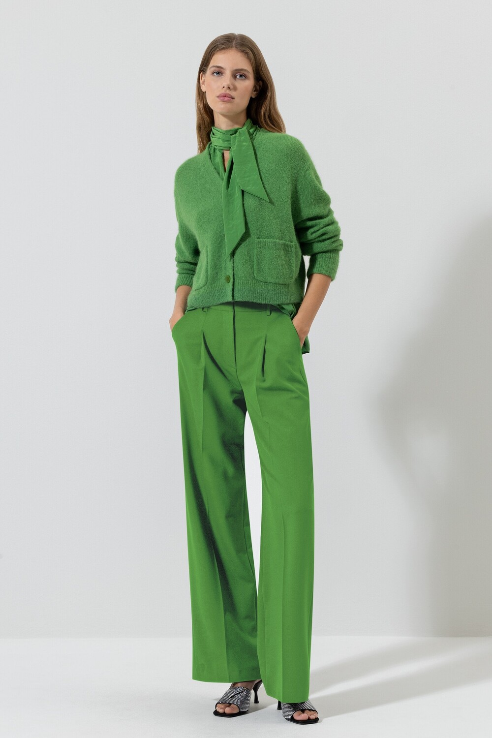 

Кардиган из смесовой альпаки LUISA CERANO, цвет bold green