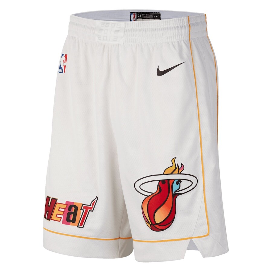

Шорты Nike Miami Heat, белый