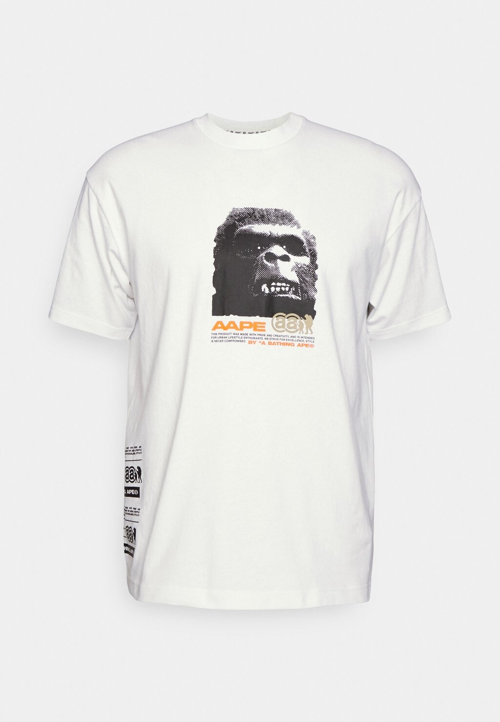

Футболка с принтом AAPE By A Bathing Ape, белый