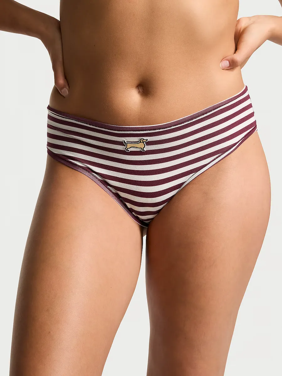 

Хлопковые трусики Cheeky Pink, цвет Wild Rose Stripe Print w Dog Graphic