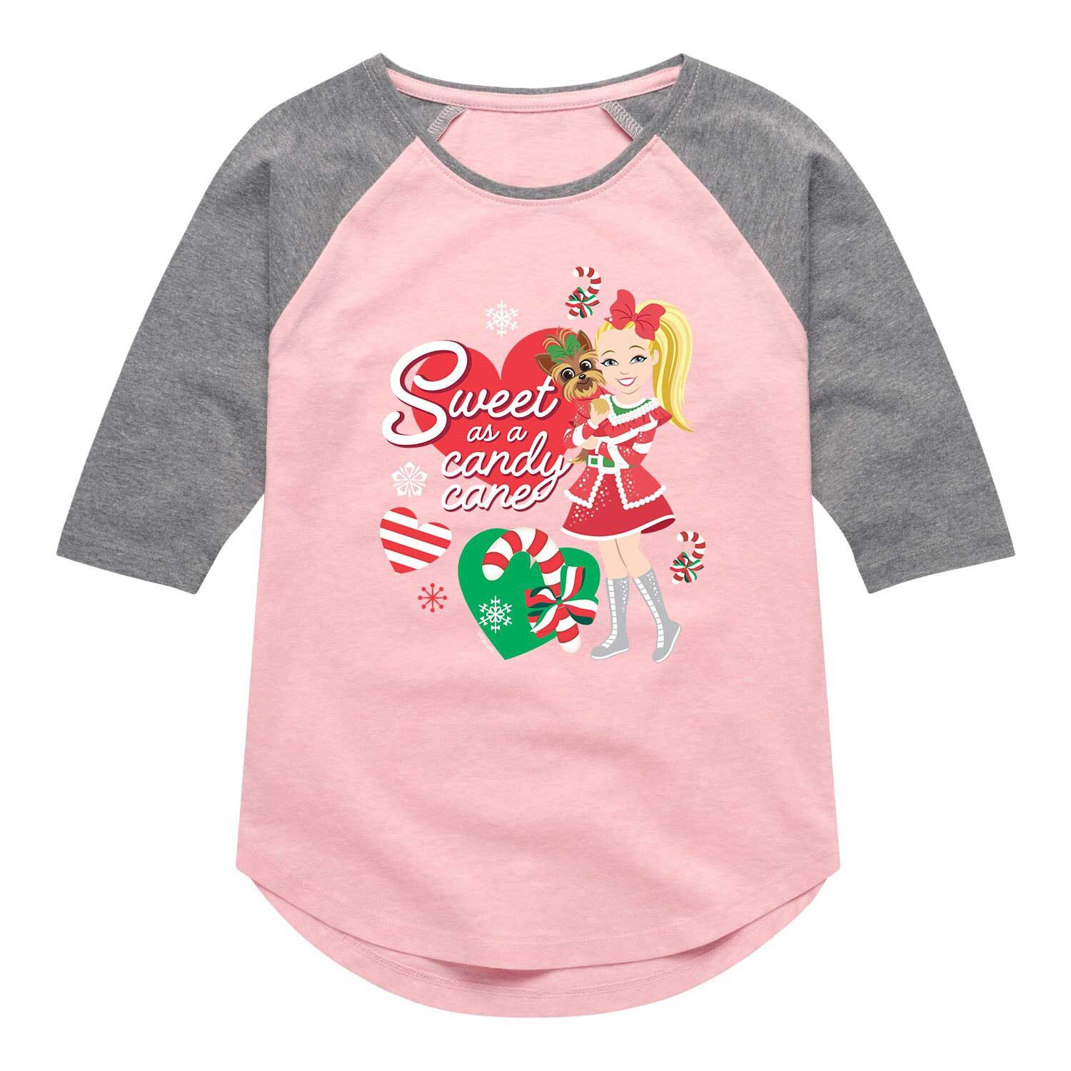 

Футболка реглан JoJo Siwa Candy Cane для девочек 7–16 лет Licensed Character