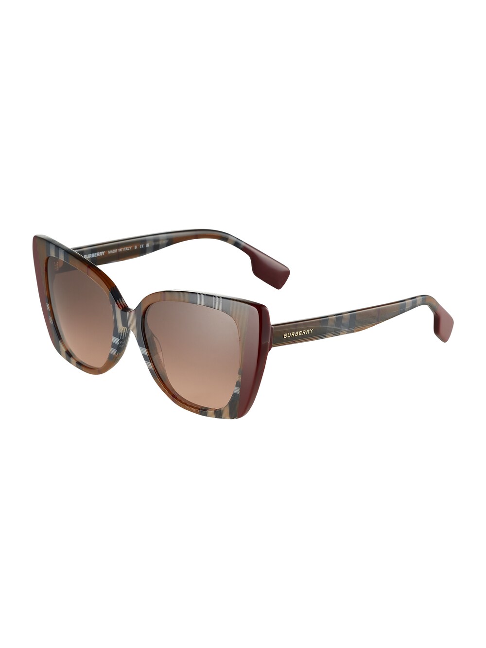 Солнечные очки BURBERRY 0BE4393 54 405413, каштановый/светло-коричневый