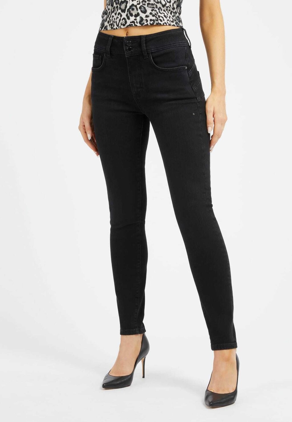

Джинсы узкого кроя Guess, цвет schwarz