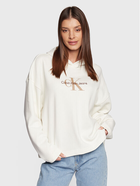 

Толстовка оверсайз Calvin Klein, экрю