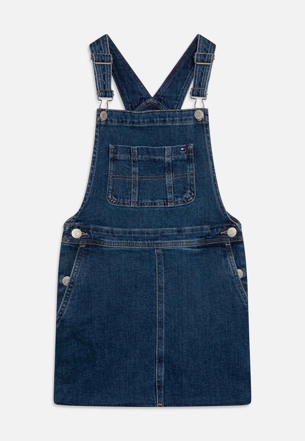 

Джинсовое платье Dungaree Dress Tommy Hilfiger, цвет mid blue clean