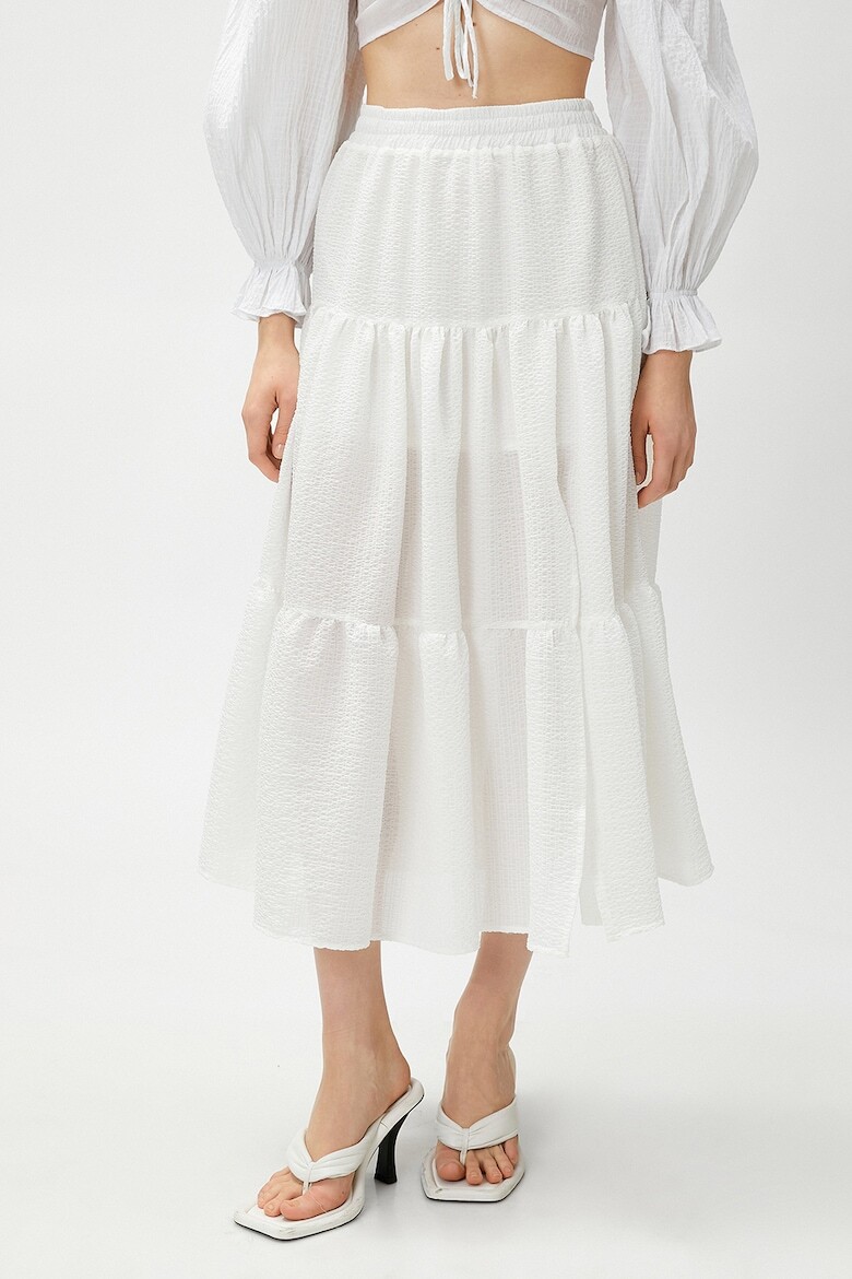 

Юбка с боковым разрезом Koton, белый