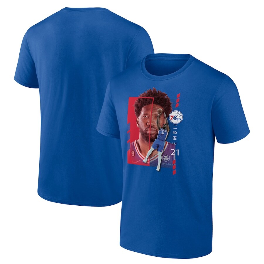 

Футболка с именем и номером Fanatics Branded Philadelphia 76Ers, роял