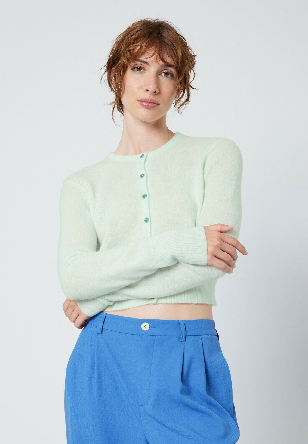 

Кардиган American Vintage РАЗПАРК, цвет vert d eau chine