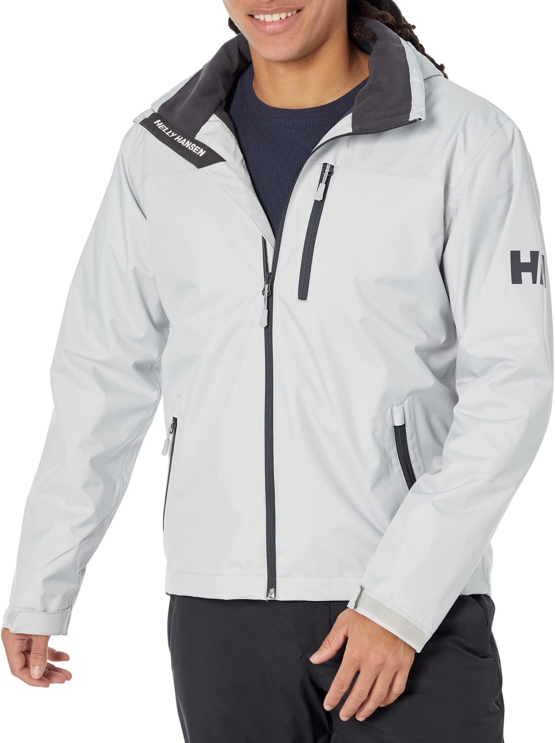

Куртка Crew Hooded Midlayer Jacket Helly Hansen, цвет Grey Fog