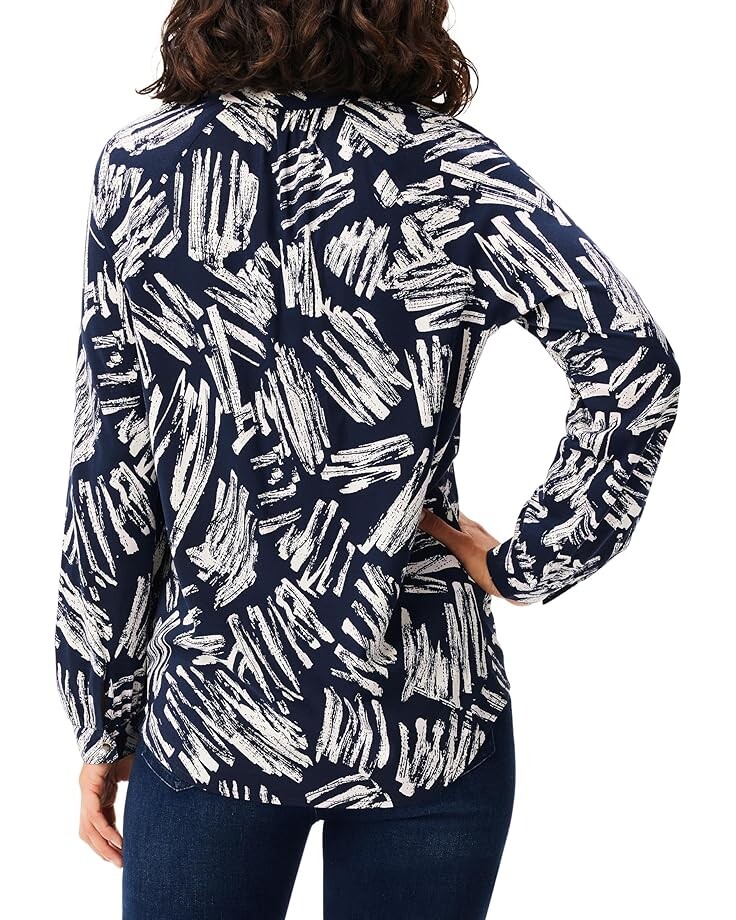 

Рубашка NIC+ZOE Sweet Strokes Shirt, цвет Indigo Multi