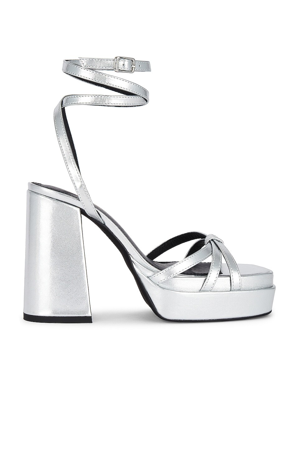 

Сандалии INTENTIONALLY BLANK x REVOLVE Detroit Platform, серебряный