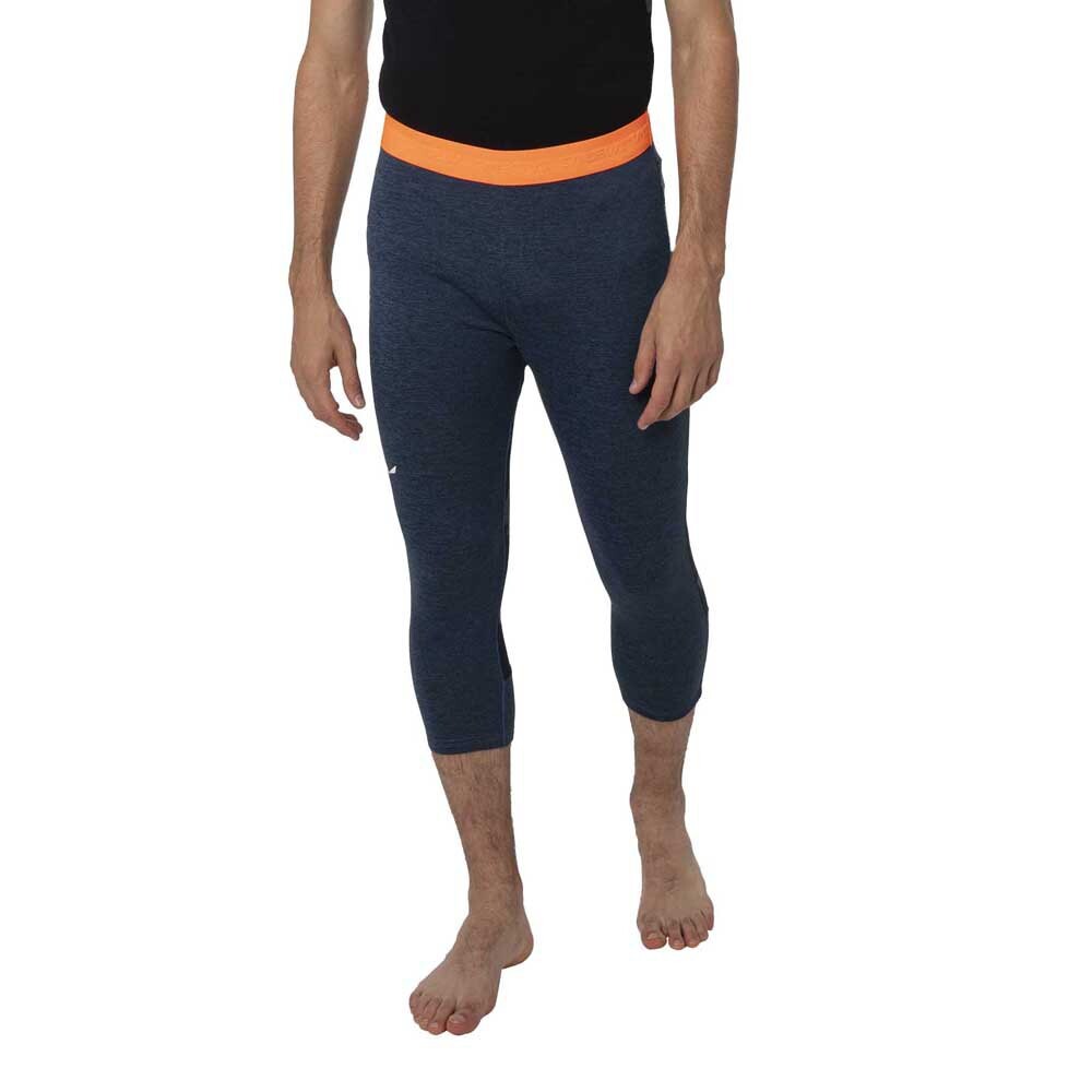 

Брюки Salewa Boe Alpine Merino Baselayer 3/4, синий