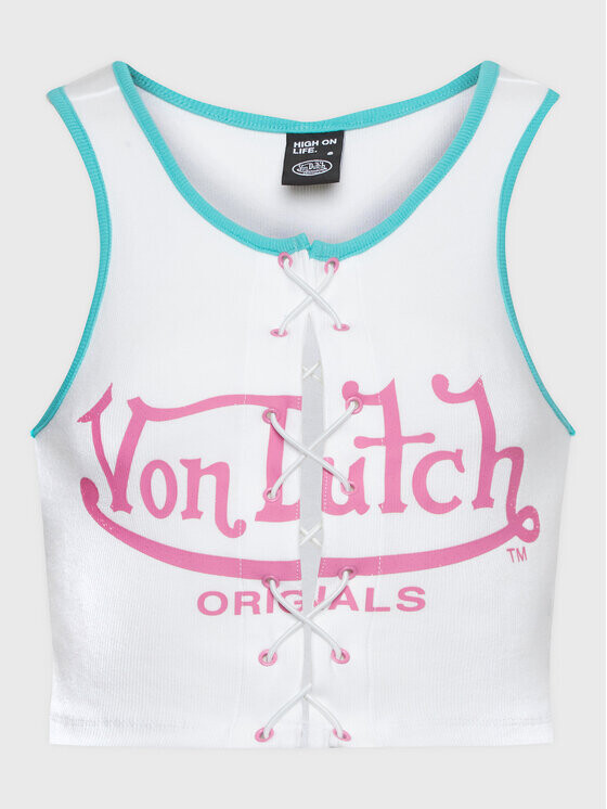 

Топ приталенного кроя Von Dutch, белый