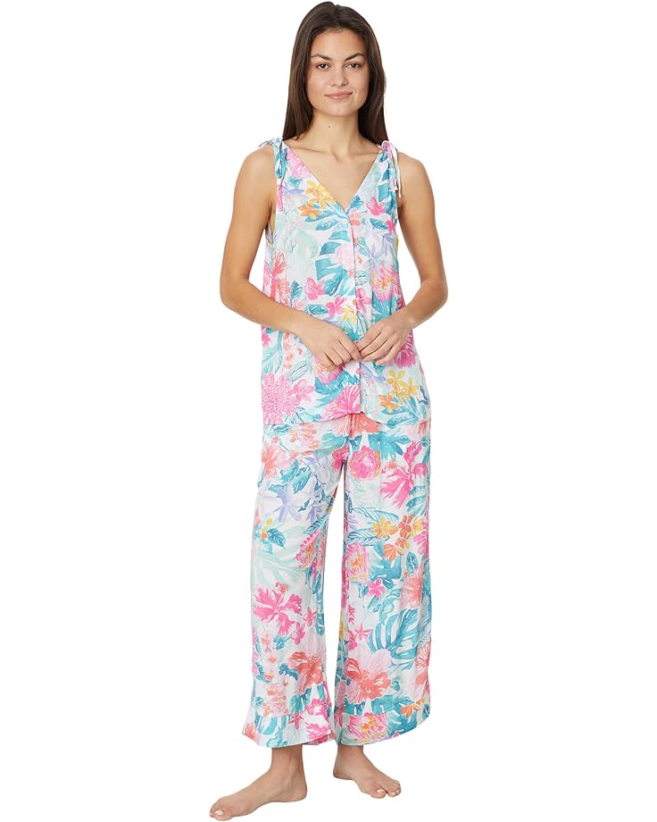цена Пижама Tommy Bahama Sleeveless Cropped, цвет Tropical Garden