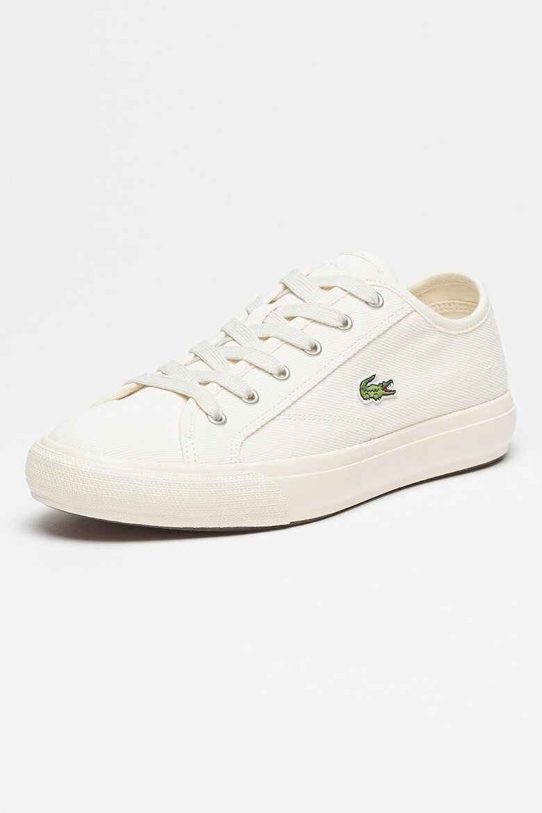 

Кроссовки из парусины с логотипом Lacoste, белый