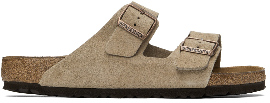 

Сандалии Birkenstock Taupe Regular замшевые с мягкой стелькой Arizona