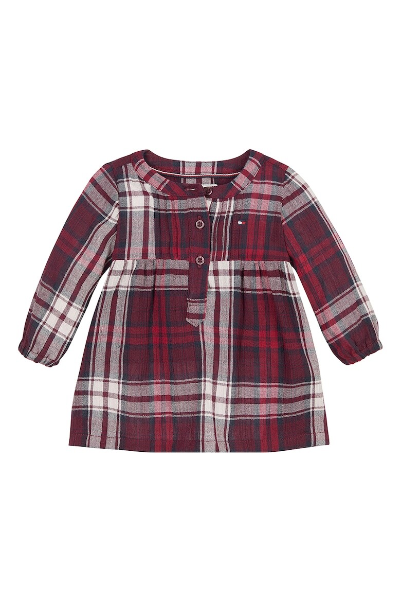 

Клетчатое платье с вырезом Tommy Hilfiger, красный