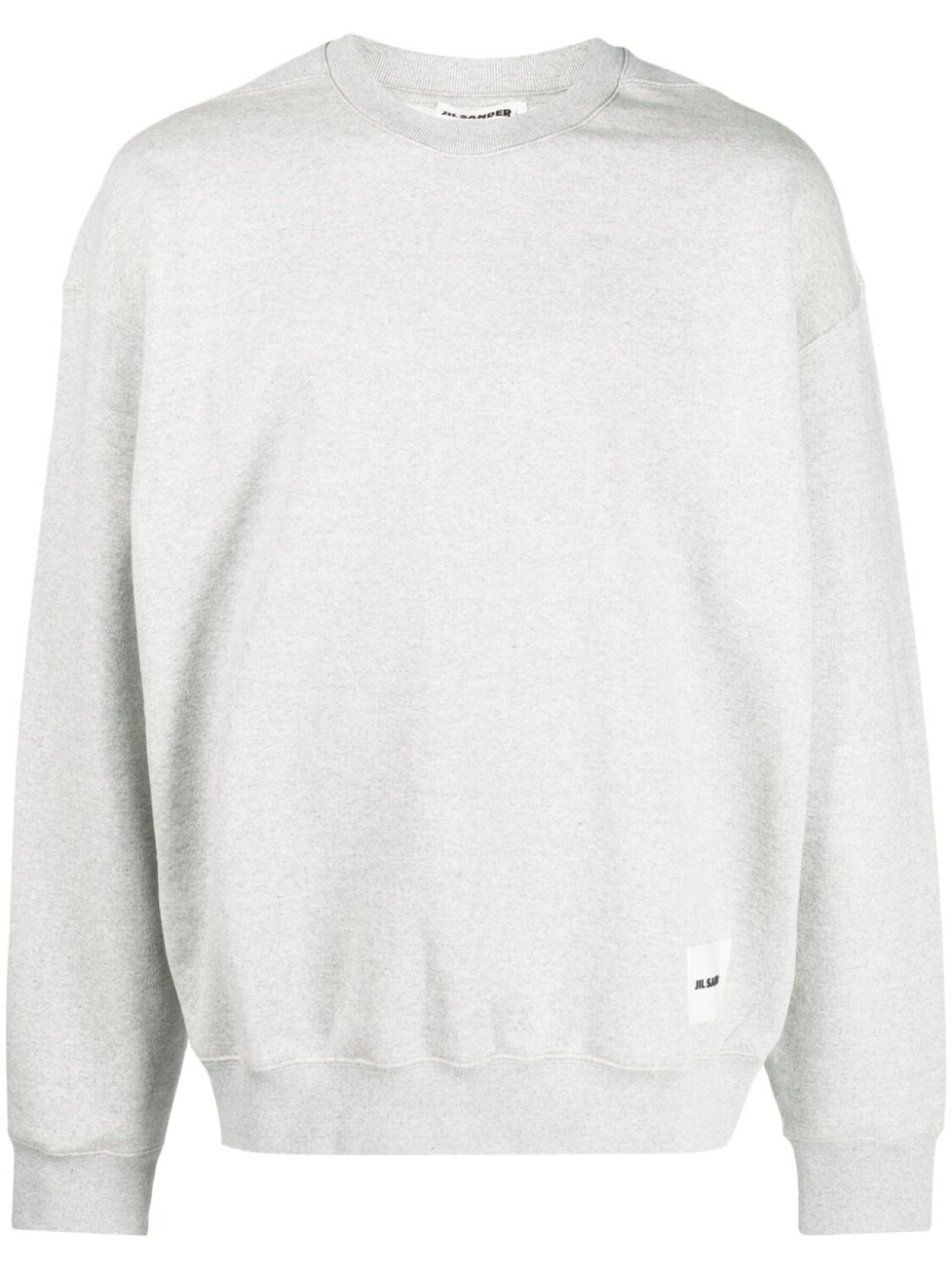 

Jil Sander толстовка с нашивкой-логотипом, серый