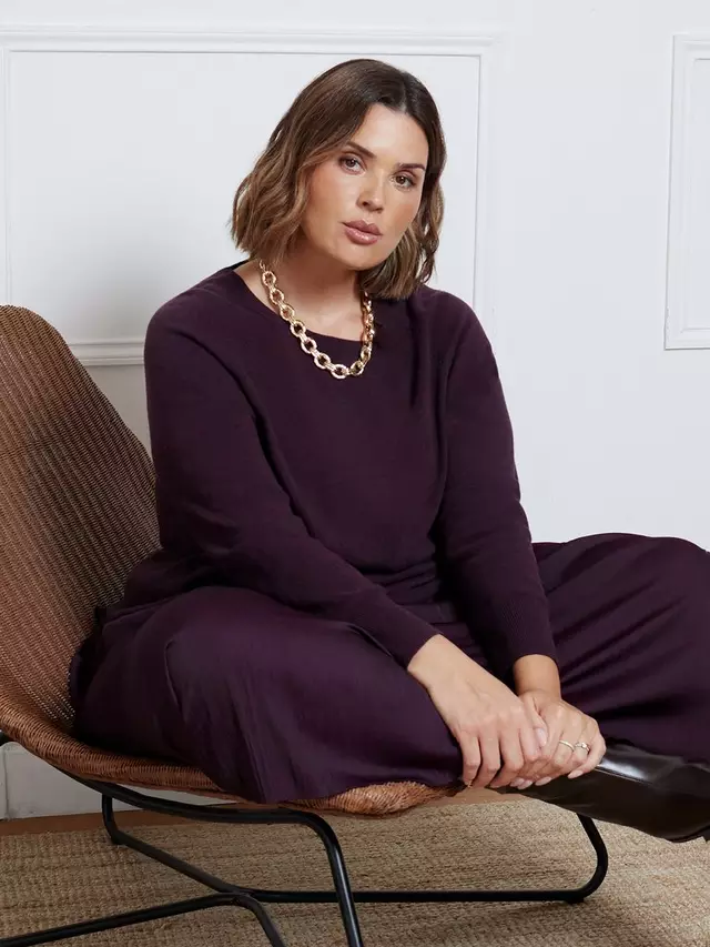 

Джемпер Live Unlimited Curve Cashmere Blend, фиолетовый