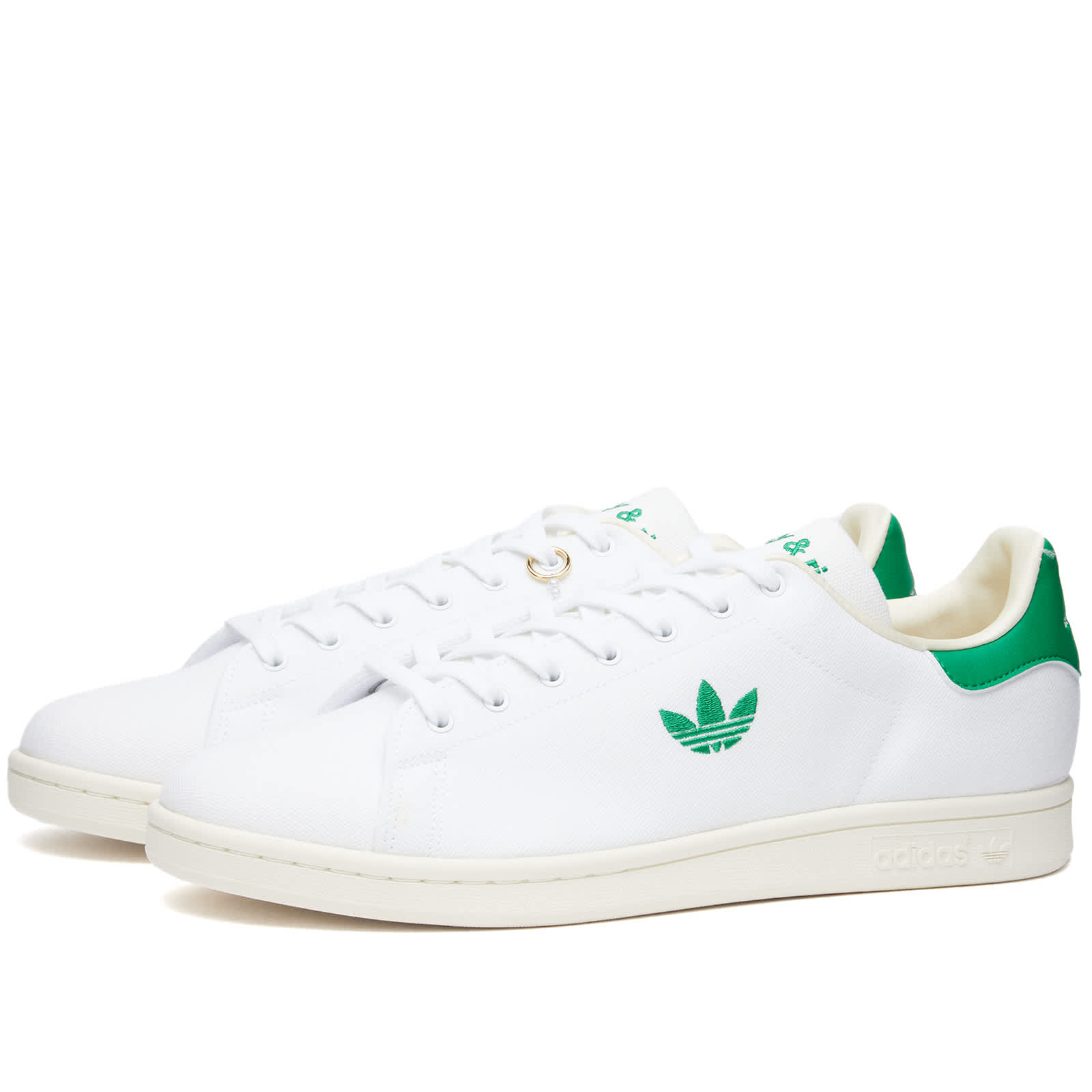 цена Кроссовки Adidas X Sporty & Rich Stan Smith, цвет White, Green & Off White